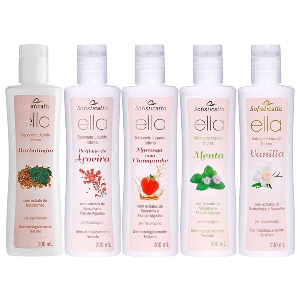 Sabonete Liquido Íntimo Extratos 200ml Sofisticatto