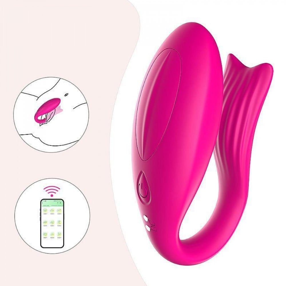 Vibrador de Casal Ariel Aplicativo 9 Vibrações General Import