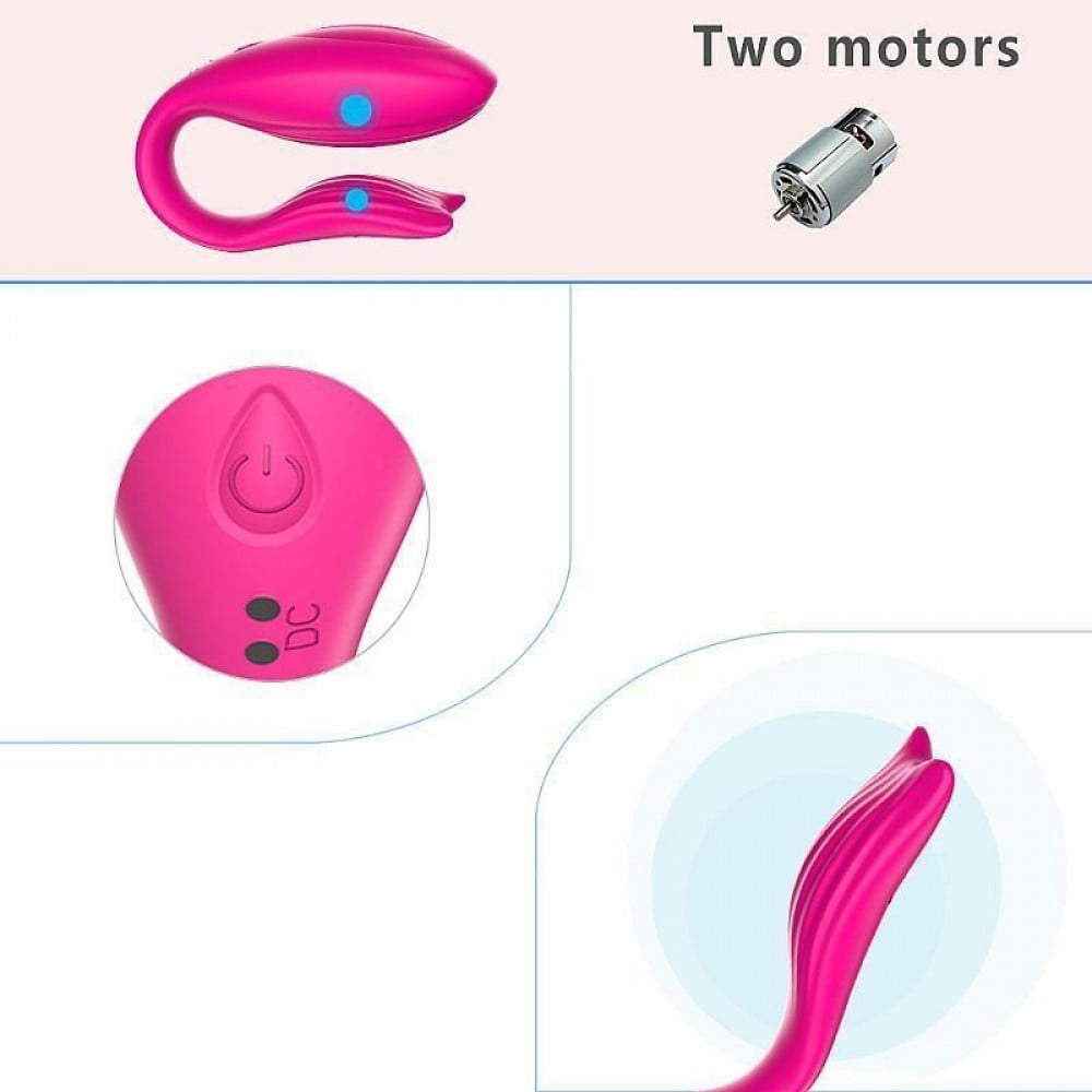 Vibrador de Casal Ariel Aplicativo 9 Vibrações General Import