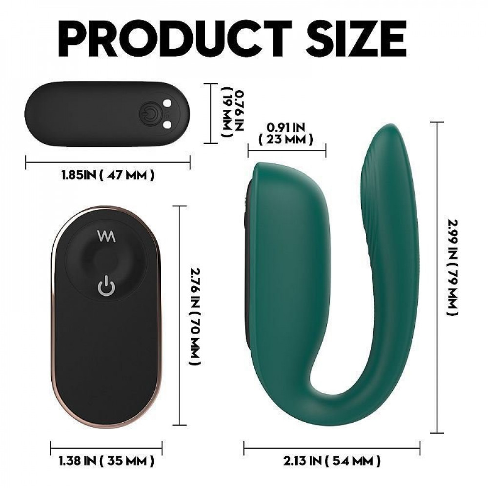 Vibrador de Casal Baud Recarregável S-Hande 9 Vibrações General Import