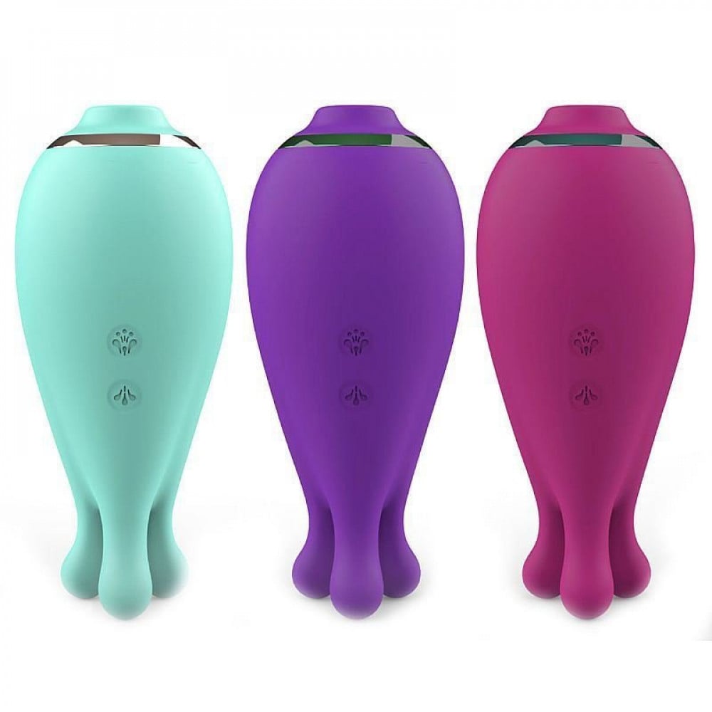 Vibrador de Clitóris com Pulsação e Rotação Kraken General Import