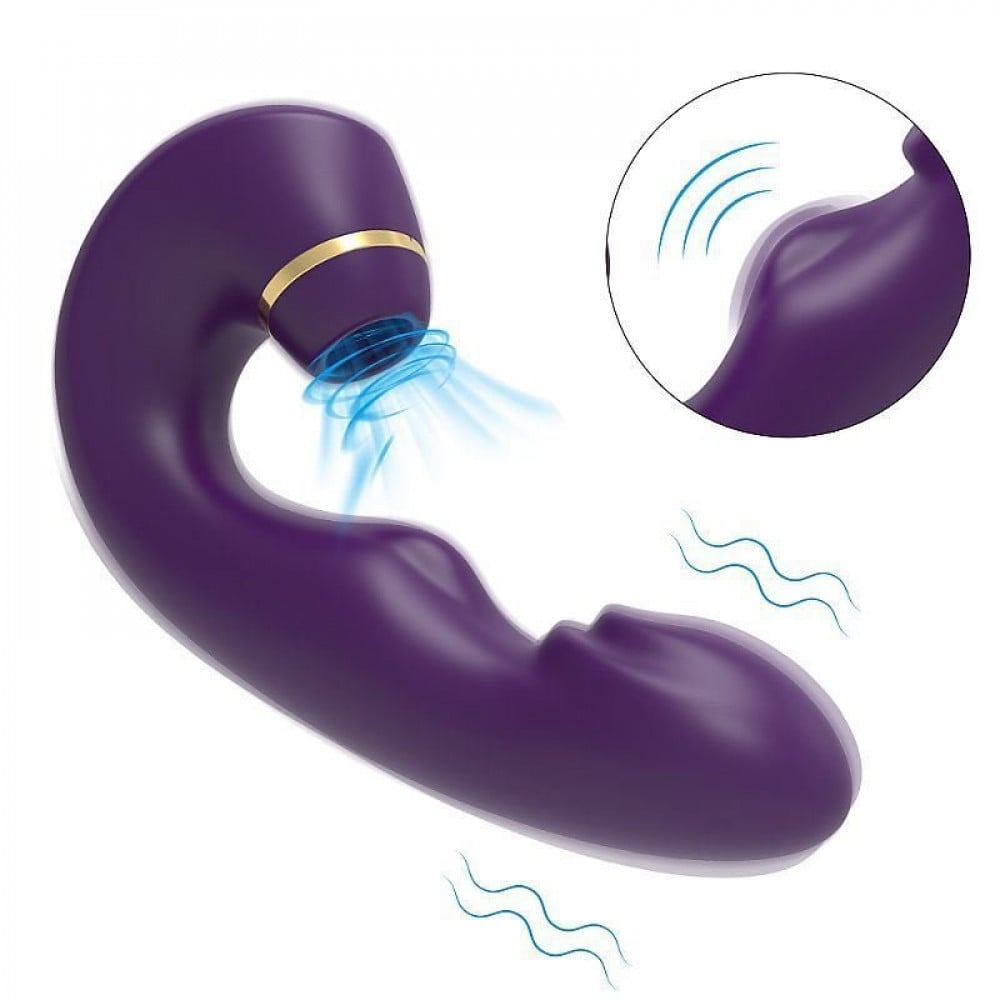 Vibrador Duplo Ponto G e Clitóris Anatômico 10 Vibrações e 5 Pulsações General Import