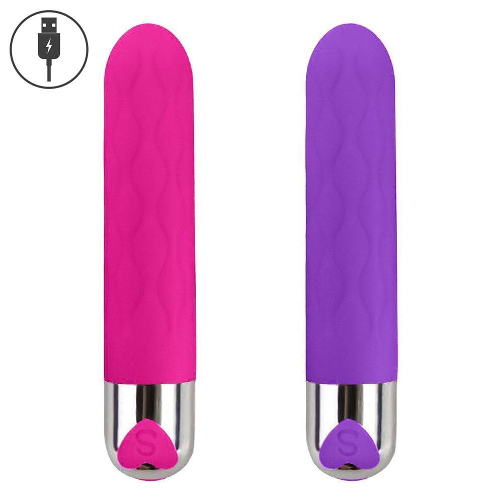 Vibrador Personal Aveludado Ondas Usb 12 Vibrações General Import