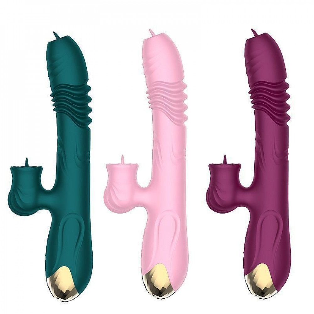 Vibrador Ponto G e Clitóris com Língua 10 Modos 15 General Import