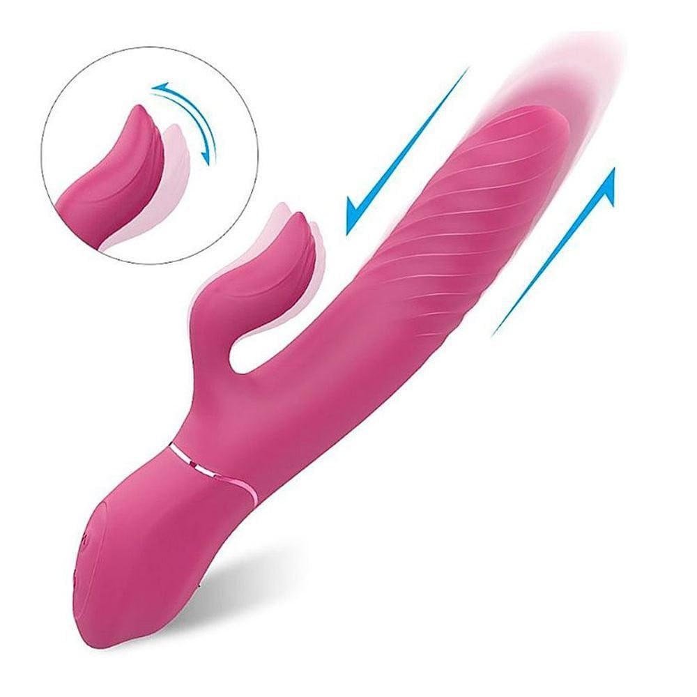 Vibrador Ponto G e Clitóris Vai e Vem Lighters 9 Vibrações S-Hande General Import