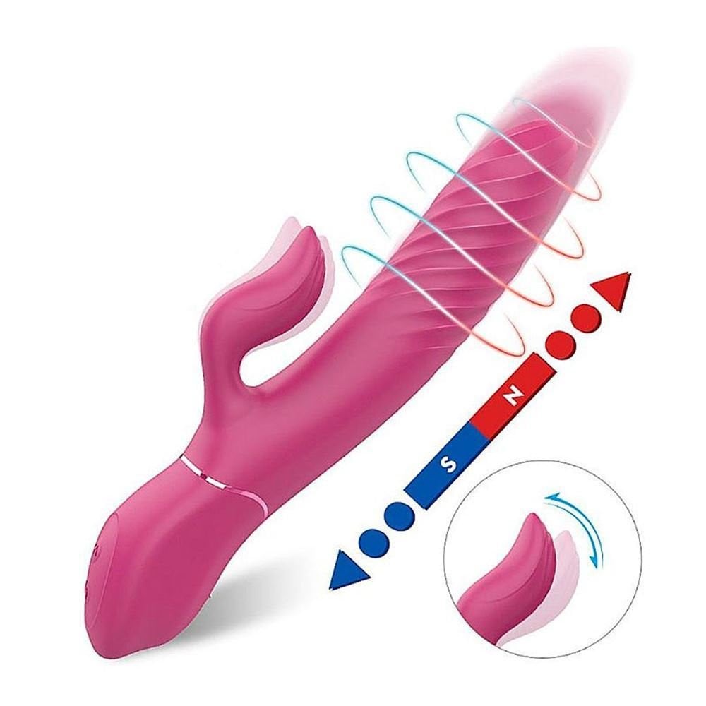 Vibrador Ponto G e Clitóris Vai e Vem Lighters 9 Vibrações S-Hande General Import