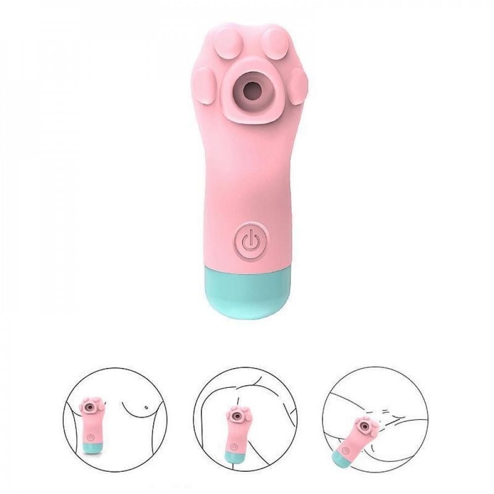 Vibrador Pulsação Formato de Patinha 10 Modos General Import
