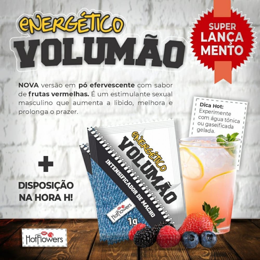 Volumão Power Energético Sachê 1g Hot Flowers