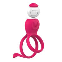 Anel Peniano Duplo com Vibrador e Estimulador de Clitóris General Import