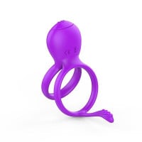 Anel Peniano Duplo com Vibrador e Estimulador de Clitóris General Import