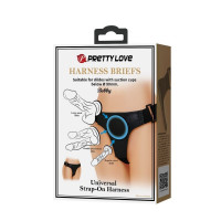 Cinta Peniana com Base para Ventosa Harness Briefs Pretty Love
