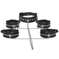 Conjunto Restrição com Corrente 120cm Princess Dominatrixxx