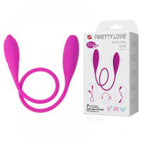 Vibrador Snaky Vibe Duplo Flexível com 7 Modos de Vibração Pretty Love