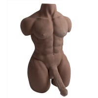 Homem Realístico Meio Corpo Cyberskin Pênis com Vértebra 20x5cm General Import
