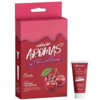 Kit Calcinha Fio Dental Aromas e Gel Comestivel Pimenta Sexy