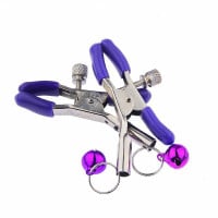 Kit Rabo Pompom com Tiara de Orelhas Grampos de Seios e Gargantilha Lilás General Import