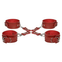 Kit Restrição Hogtie com Algemas e Tornozeleiras Creta Dominatrixxx