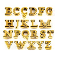 Letras Consoantes Abs Dourada Strass 10 Unidades Hard