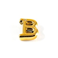 Letras Consoantes Abs Dourada Strass 10 Unidades Hard