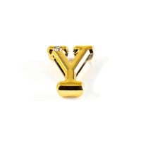Letras Consoantes Abs Dourada Strass 10 Unidades Hard