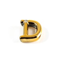 Letras Consoantes Abs Dourada Strass 10 Unidades Hard