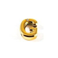 Letras Consoantes Abs Dourada Strass 10 Unidades Hard