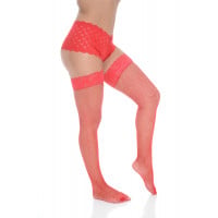 Meia Arrastão 7/8 com Renda Perrutextil