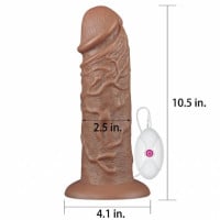 Pênis Realístico com Vibro Vibrating Dildo I 26x7cm General Import