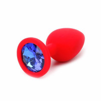 Plug Anal Aveludado Grande com Pedra General Import