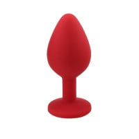 Plug Anal Aveludado Médio com Pedra General Import
