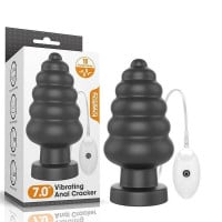 Plug Anal com 7 Vibrações 18x8,3cm General Import