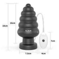 Plug Anal com 7 Vibrações 18x8,3cm General Import