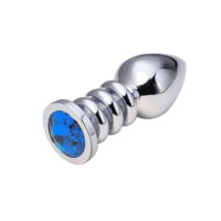 Plug Anal Metal Aspiral Ball com Jóia General Import