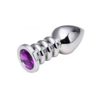 Plug Anal Metal Aspiral Ball com Jóia General Import