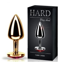 Plug Anal Metal com Pedra Hard