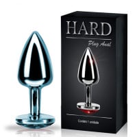 Plug Anal Metal com Pedra Hard