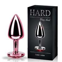 Plug Anal Metal com Pedra Hard