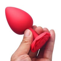 Plug Anal Silicone em Formato de Rosa Médio General Import