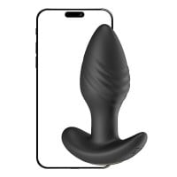 Plug Anal Silicone Vibro e Rotação App 9 Modos General Import