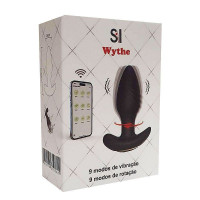 Plug Anal Silicone Vibro e Rotação App 9 Modos General Import