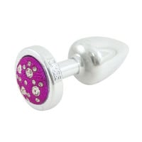 Plug Less Pequeno Cromado Pedra Cravejada Hard