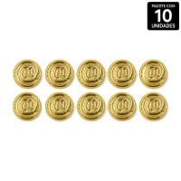 Arroba Caractere Abs Dourado 10 Unidades Hard