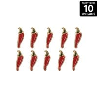 Pimentinha Emoji Abs Dourado 10 Unidades Hard