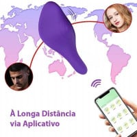 Vibrador de Calcinha App Invisible Wearable 10 Vibrações General Import