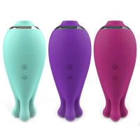 Vibrador de Clitóris com Pulsação e Rotação Kraken General Import