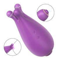Vibrador de Clitóris com Pulsação e Rotação Kraken General Import
