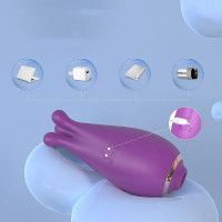 Vibrador de Clitóris com Pulsação e Rotação Kraken General Import