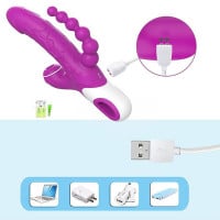 Vibrador Eros Ponto G e Clitóris 12 Vibrações e 3 Pulsações General Import