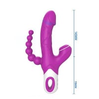 Vibrador Eros Ponto G e Clitóris 12 Vibrações e 3 Pulsações General Import