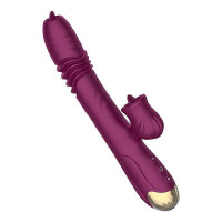 Vibrador Ponto G e Clitóris com Língua 10 Modos 15 General Import